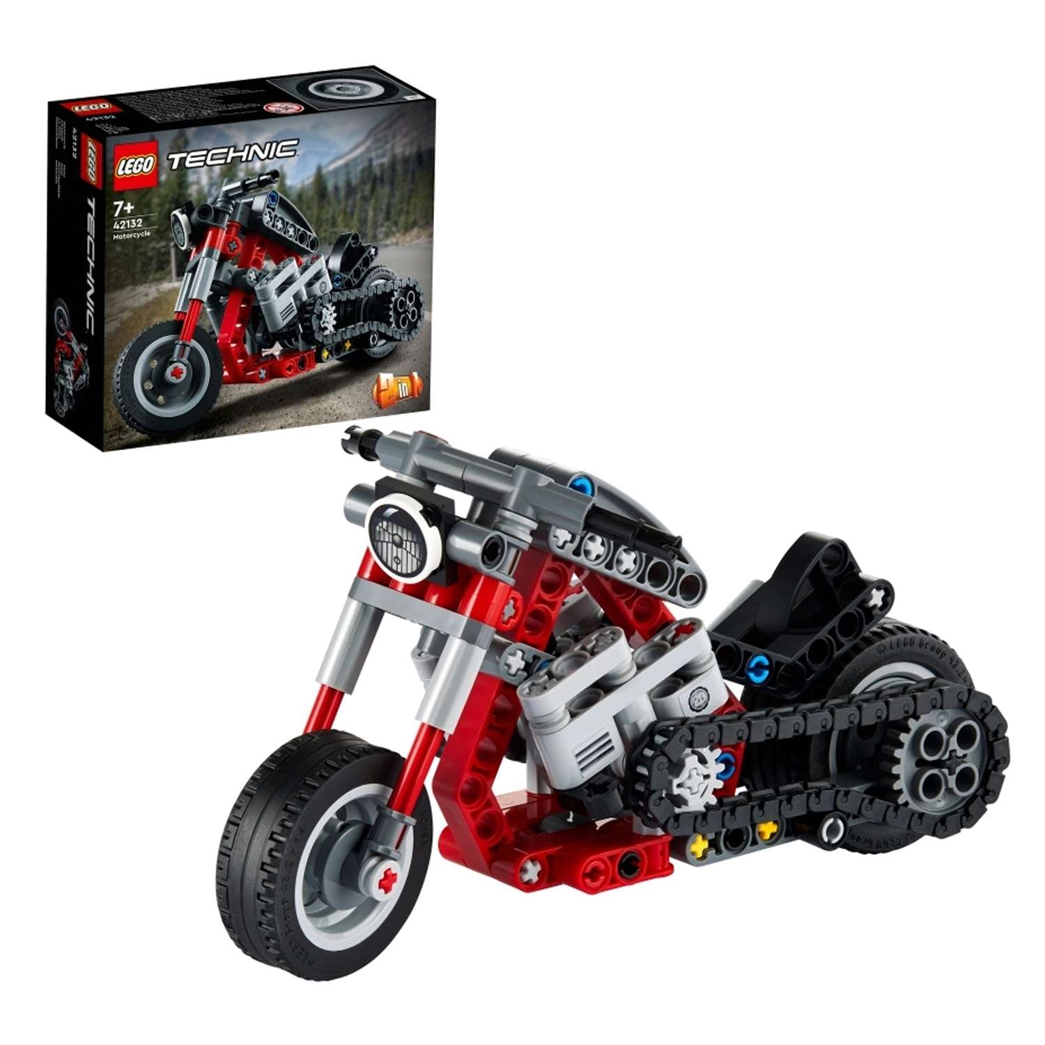 Конструктор детский LEGO LEGO Technic Мотоцикл 42132 - фото 1