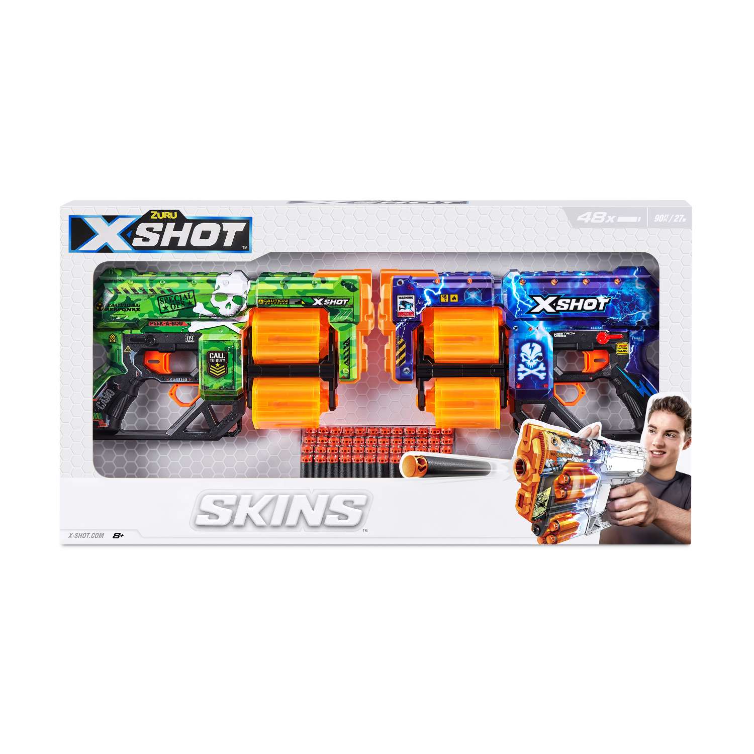 Набор игровой X-SHOT  Скинс Бластер Дред 2шт 36523 - фото 17