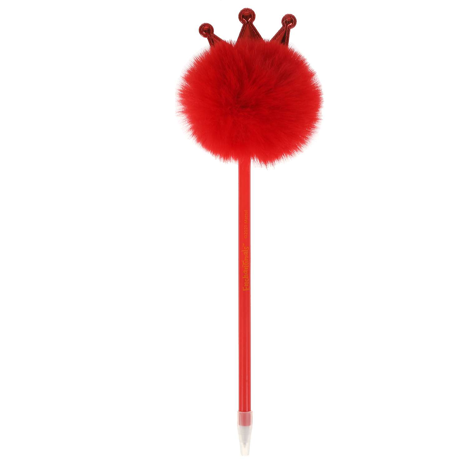 Ручка шариковая Умка Enchantimals с красным пушистым топпером - фото 2