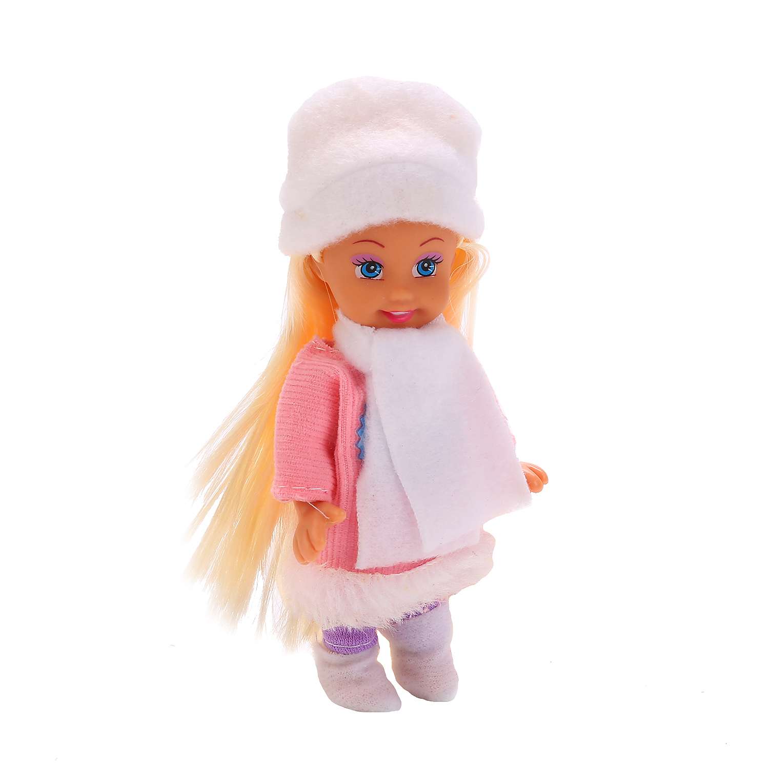 Кукла Карапуз Машенька в зимней одежде 12 см 233297 - фото 2