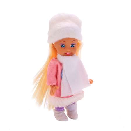 Кукла Карапуз Машенька в зимней одежде 12 см