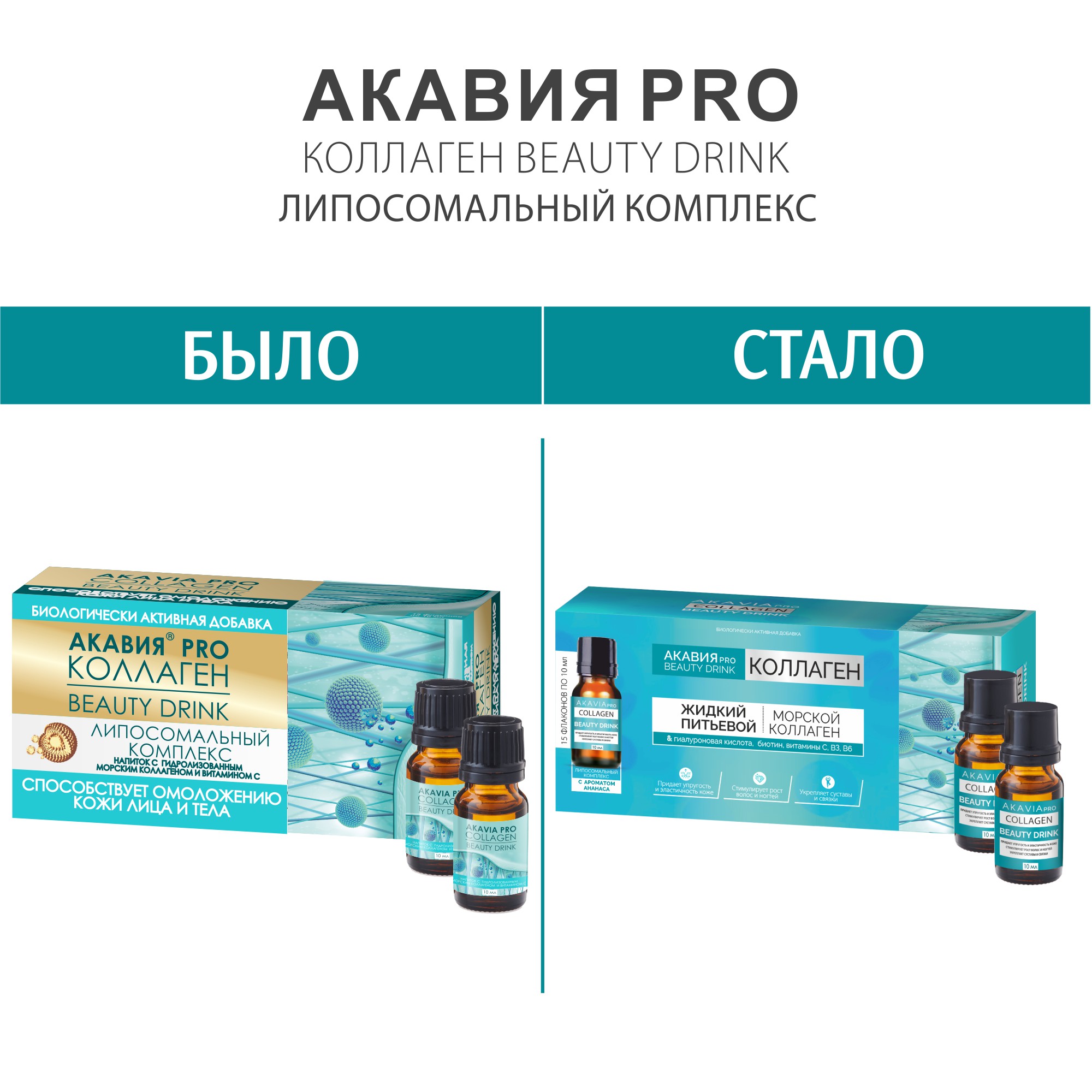 Коллаген-бад АКАВИЯ Pro beauty drink напиток 15 фл по 10 мл - фото 11