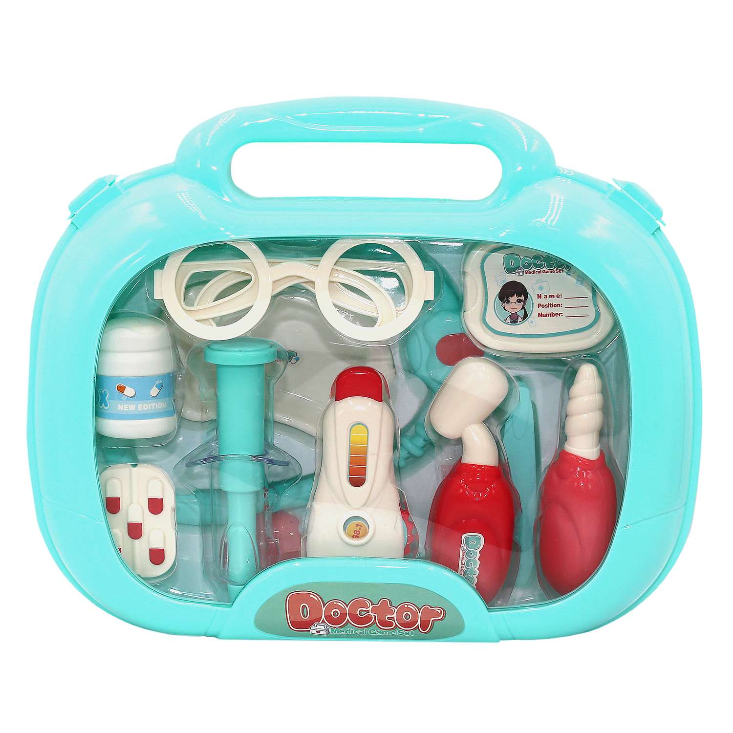 Игровой набор Доктор SHARKTOYS в чемоданчике 13 предметов для ребенка - фото 7