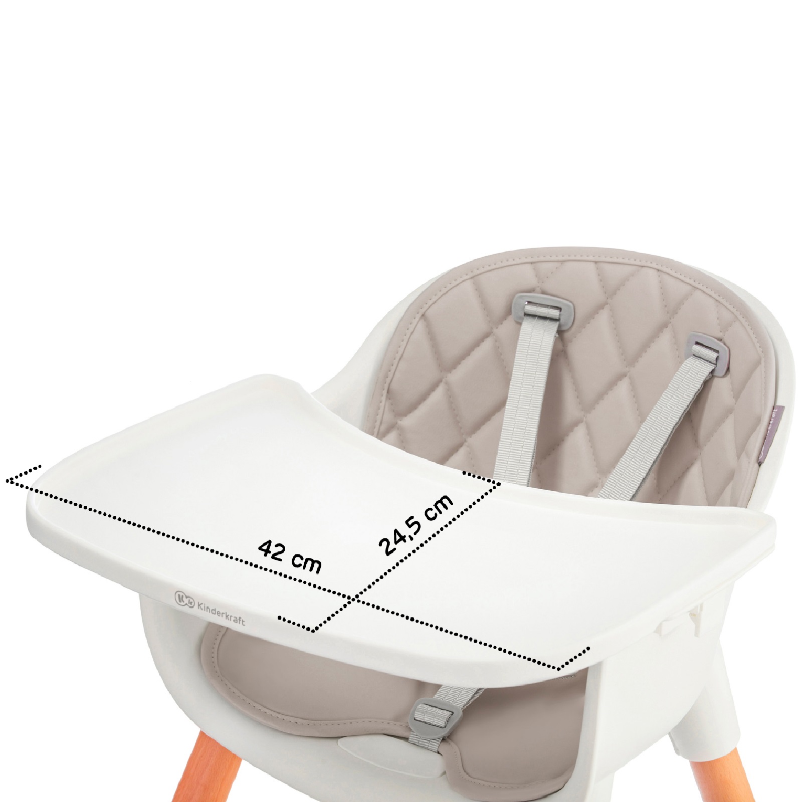 Стульчик для кормления Kinderkraft Sienna Grey - фото 13