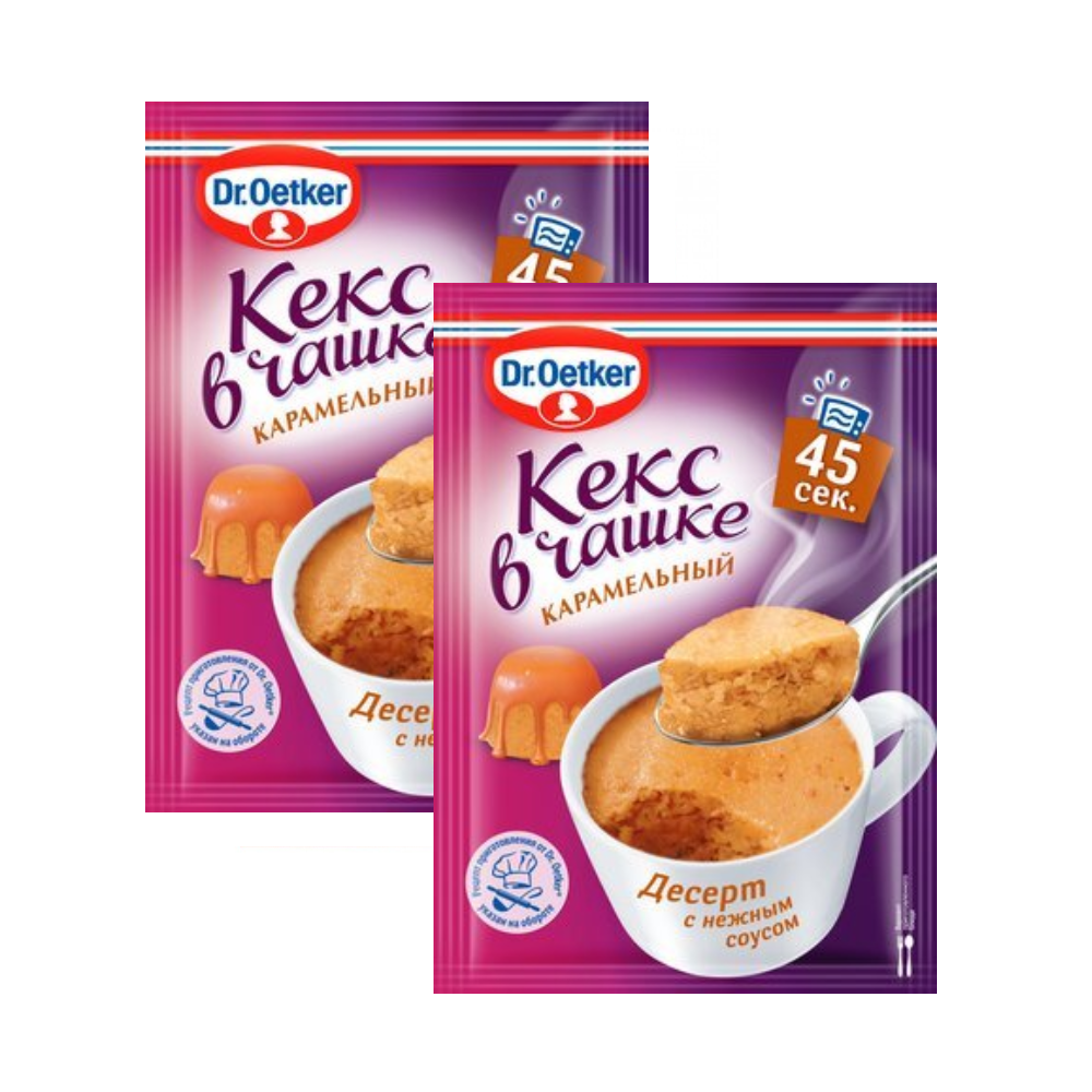 Десерт Кекс в чашке Dr.Oetker Карамель 2 шт по 51 г - фото 1