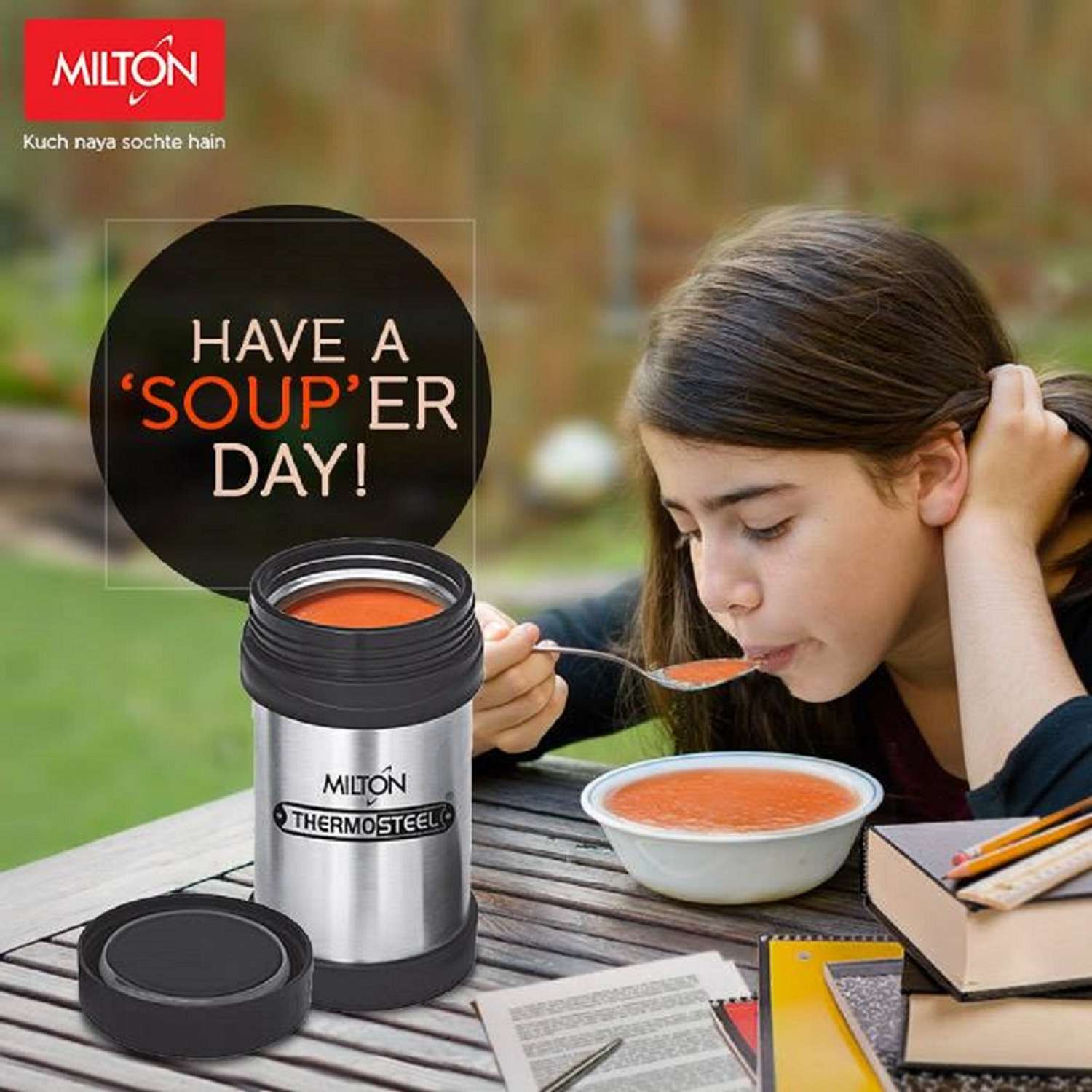 Термос для еды MILTON Soup Flask В стальной - фото 2
