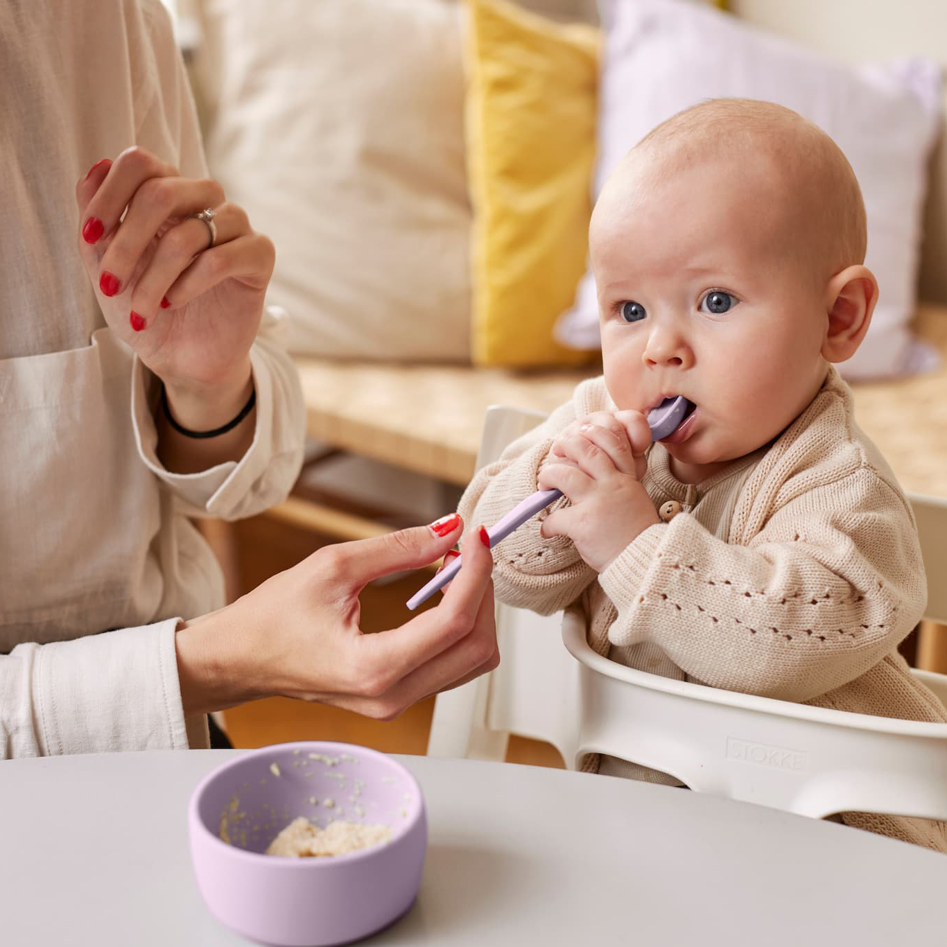 Чашка Everyday Baby силиконовая чашка 2 шт лавандовый - фото 9