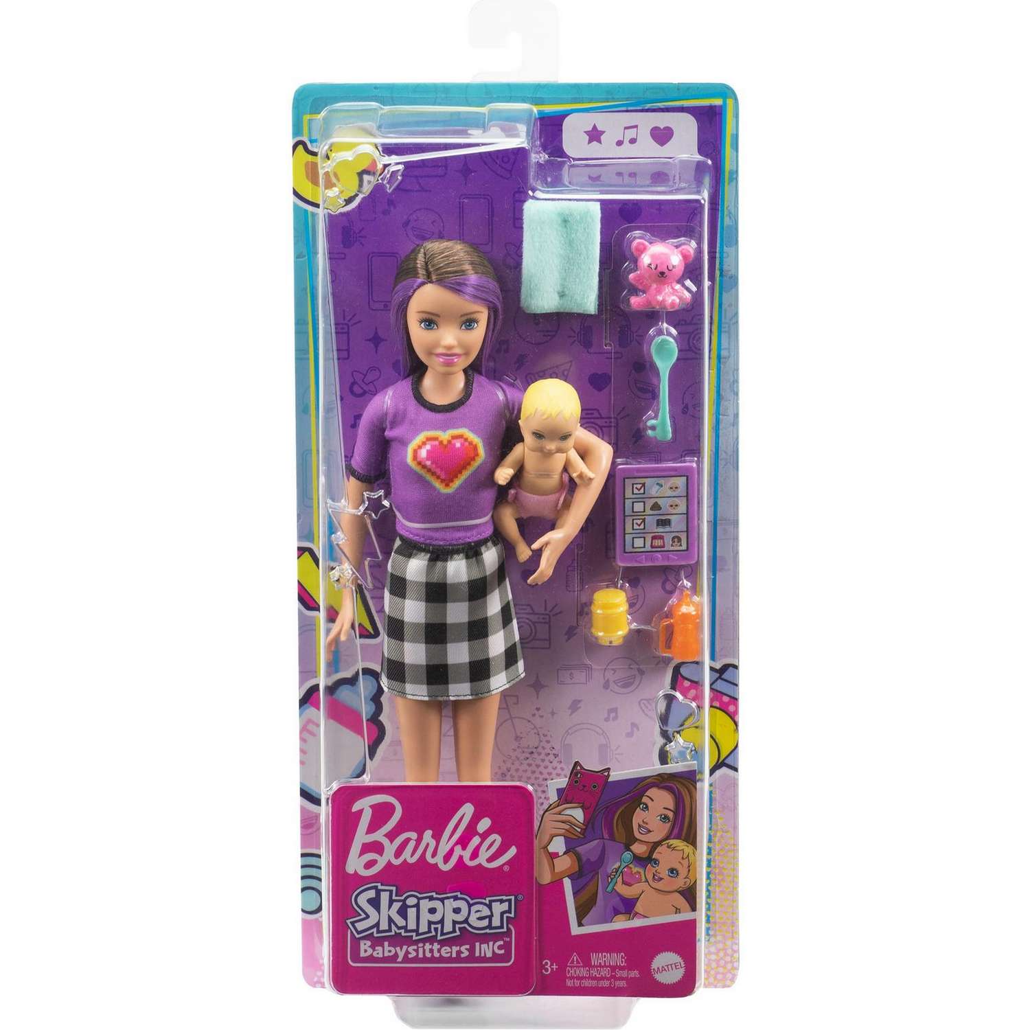 Набор Barbie Няня Скиппер кукла +аксессуары GRP11 GRP11 - фото 2