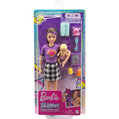 Набор Barbie Няня Скиппер кукла +аксессуары GRP11