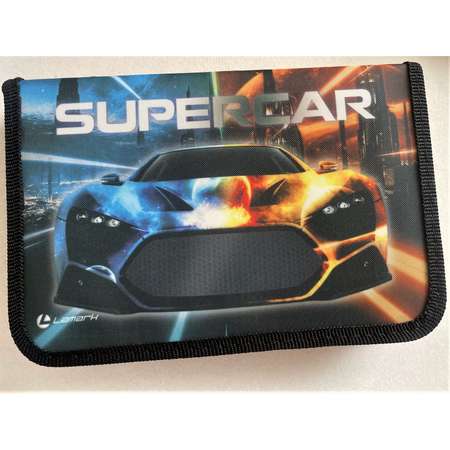 Пенал Lamark Super Car на 1 отделение на 17 предметов