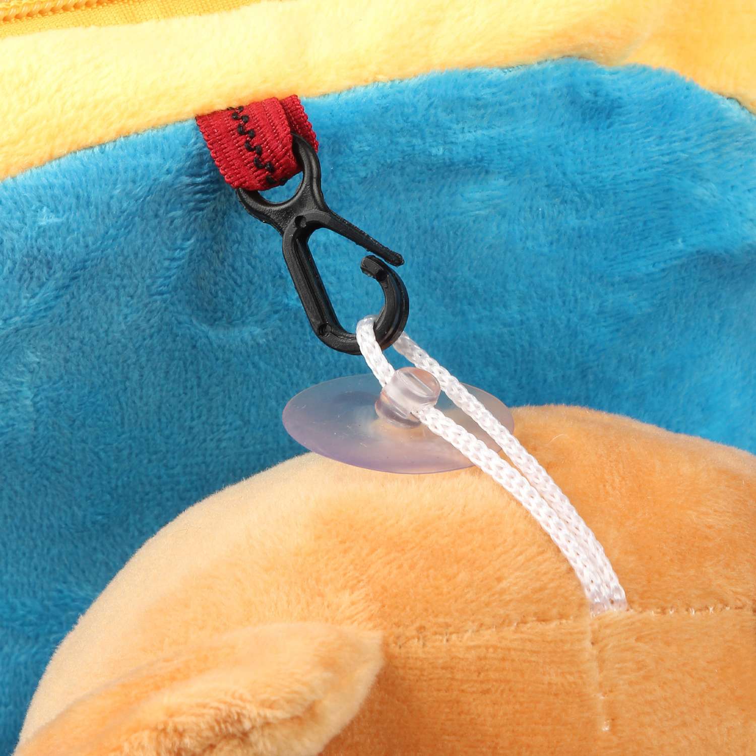 Рюкзак с игрушкой Little Mania желто-голубой Мишка светло-коричневый - фото 5
