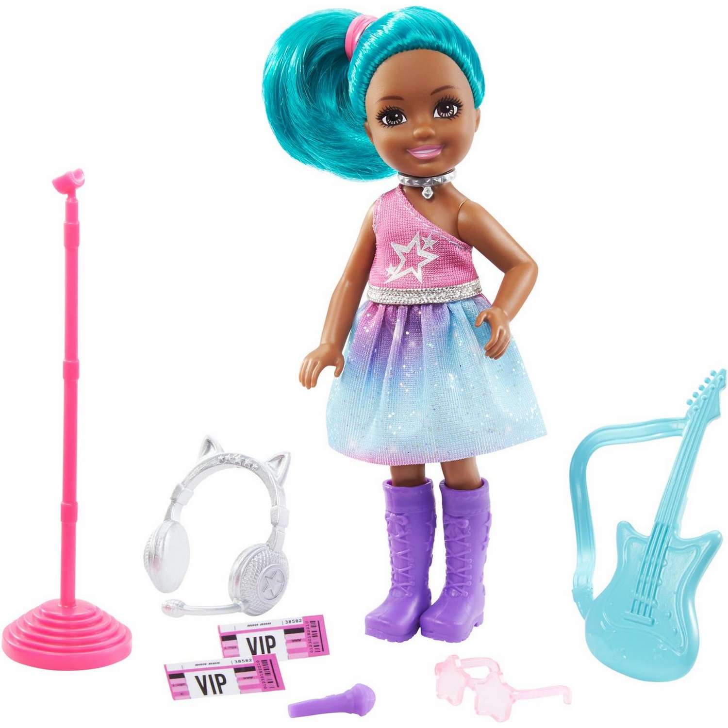 Набор Barbie Карьера Челси Рок-звезда кукла+аксессуары GTN89 GTN86 - фото 5