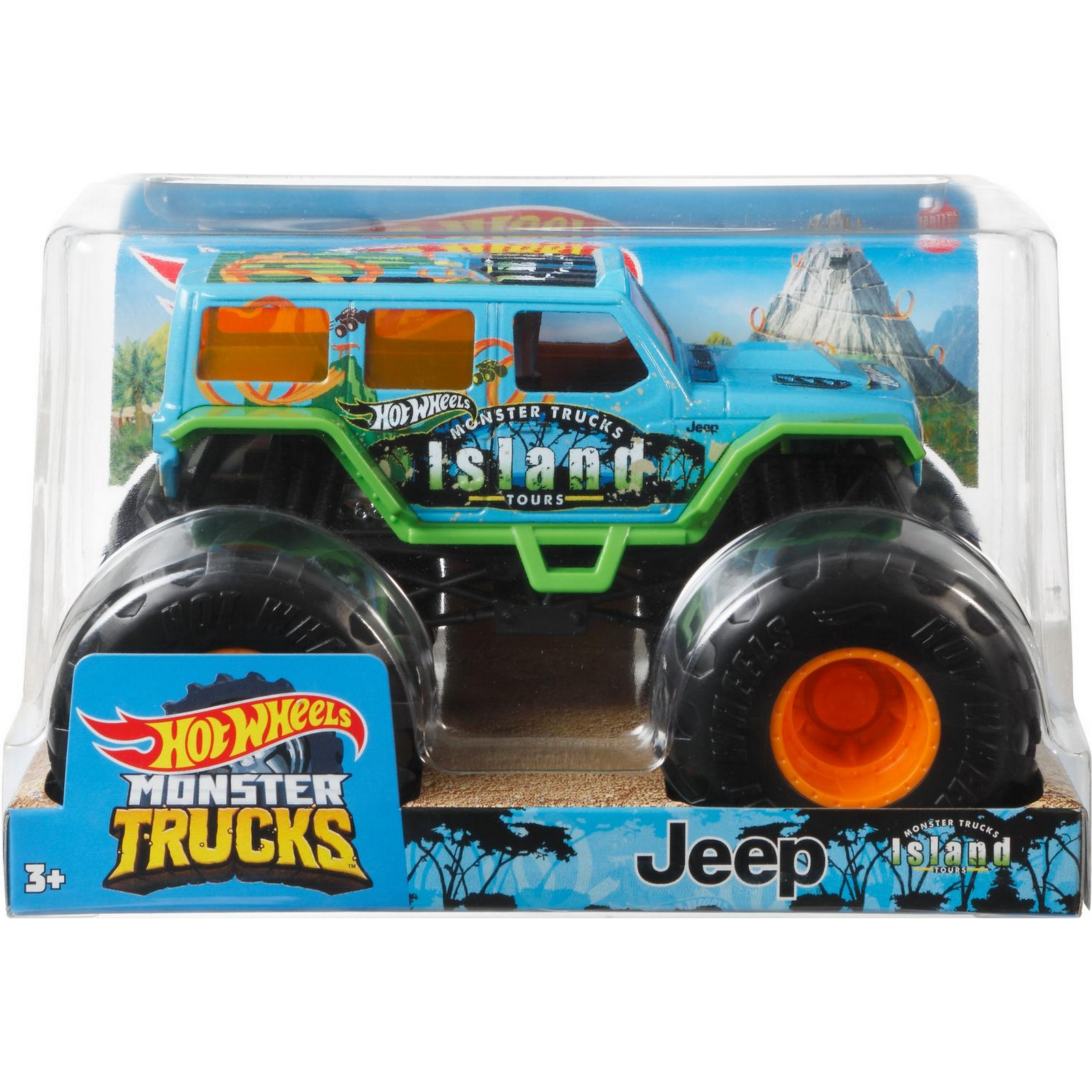 Машинка Hot Wheels Monster Trucks большой Джип GTJ44 FYJ83 - фото 2