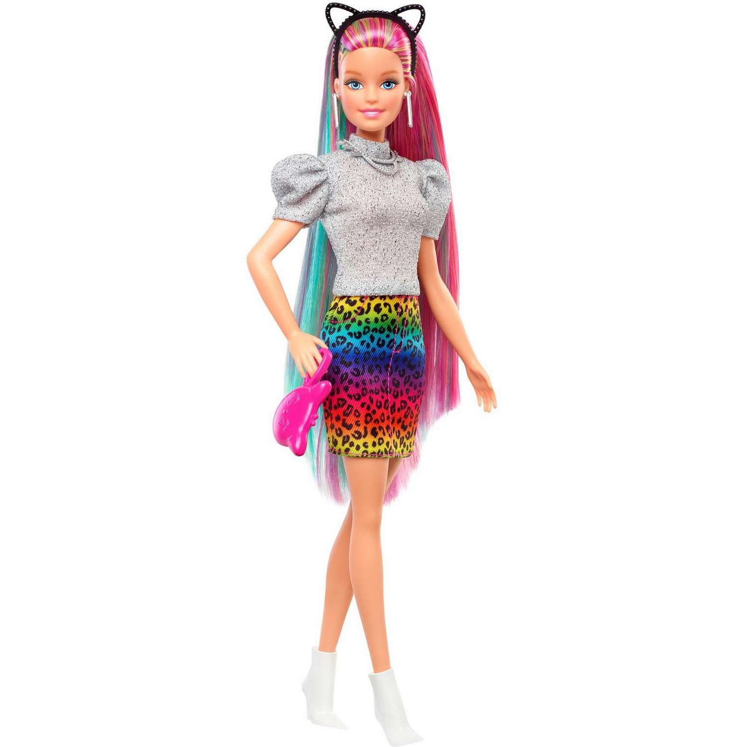 Кукла Barbie с разноцветными волосами GRN81 GRN81 - фото 3
