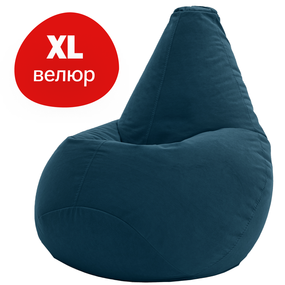 Кресло-мешок груша Bean Joy размер XL велюр - фото 1