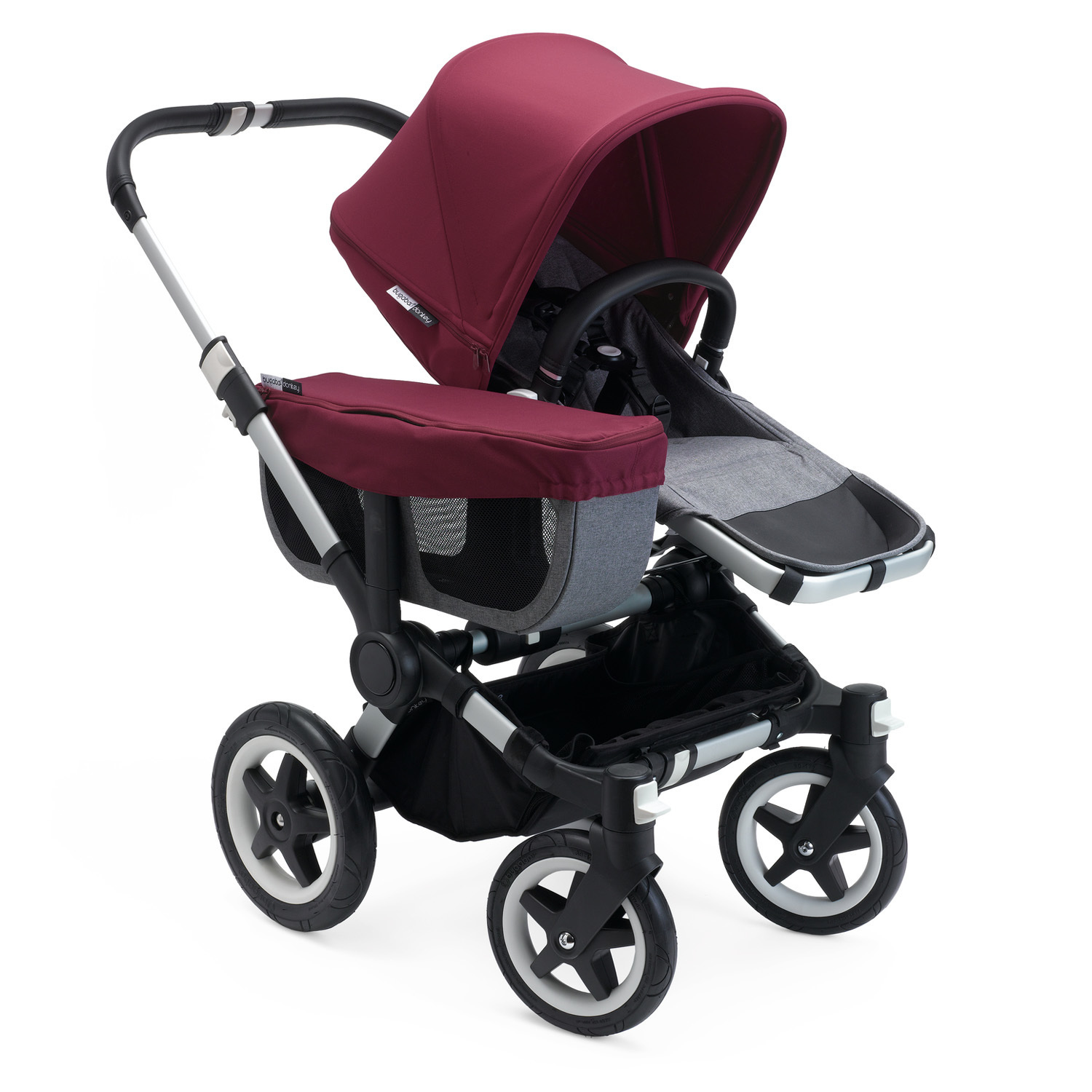 Коляска 2 в 1 Bugaboo Mono Donkey 2 Complete Grey Red - фото 5