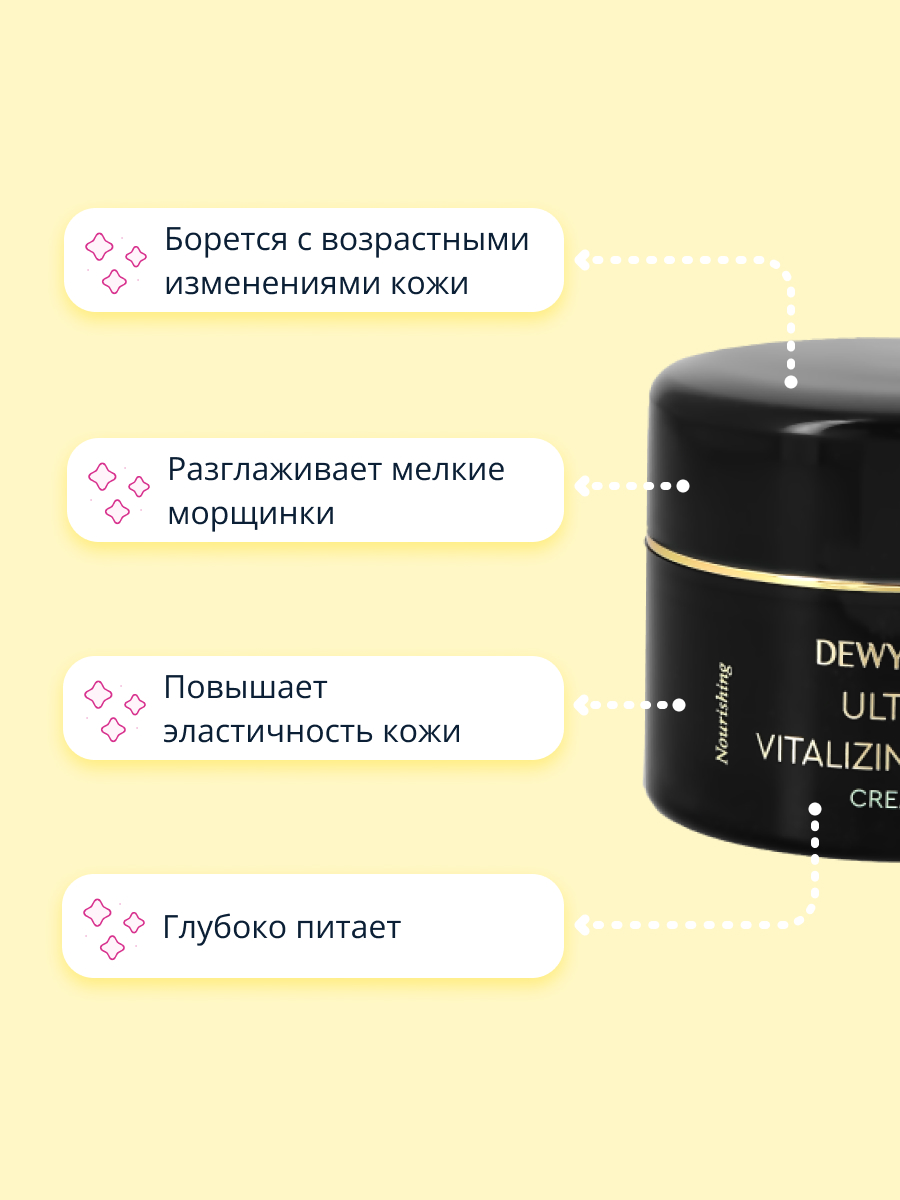 Крем для лица DEWYTREE Ultra vitalizing с экстрактом секрета улитки 80 мл - фото 3