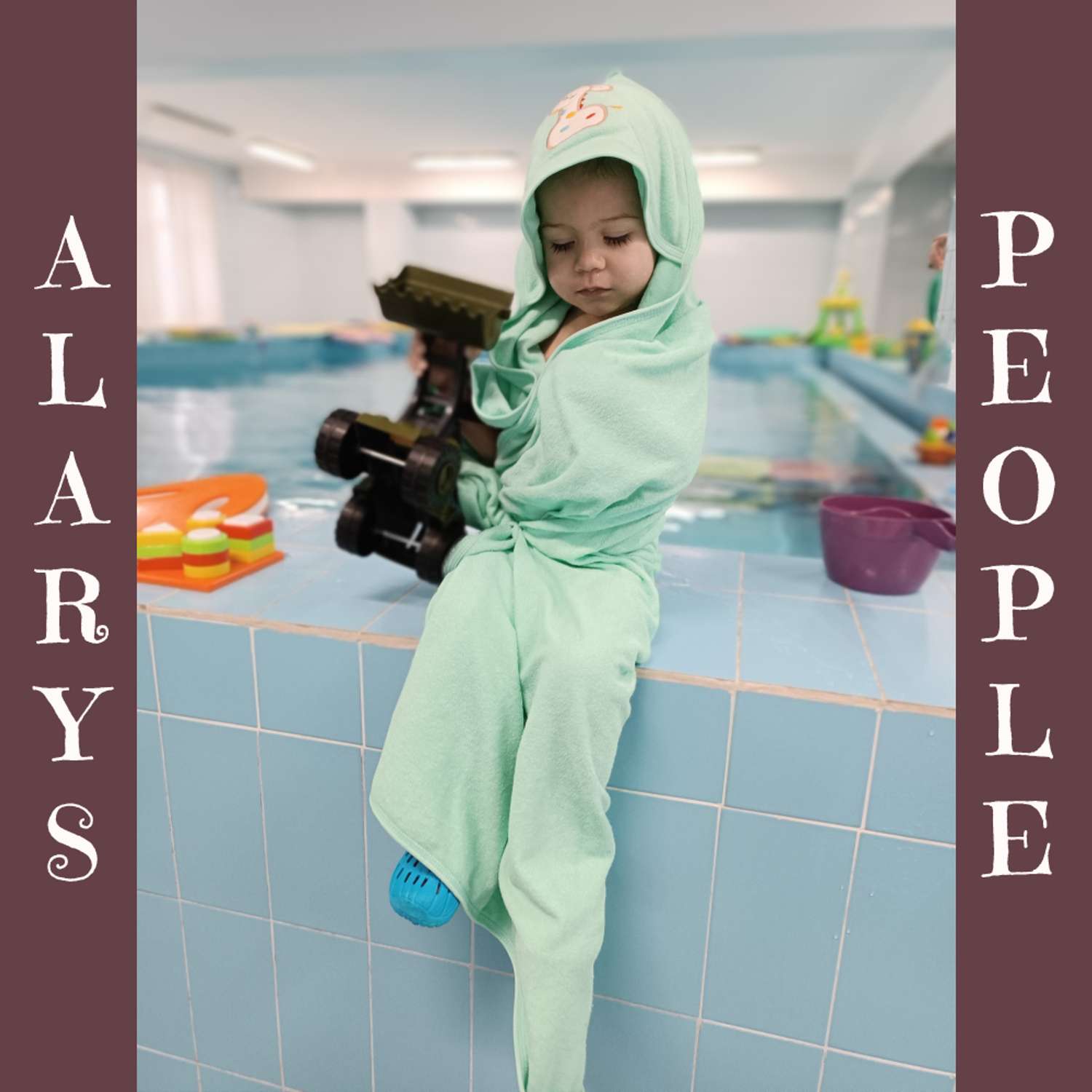 Набор для купания ALARYSPEOPLE пеленка-полотенце с уголком и рукавичка - фото 4
