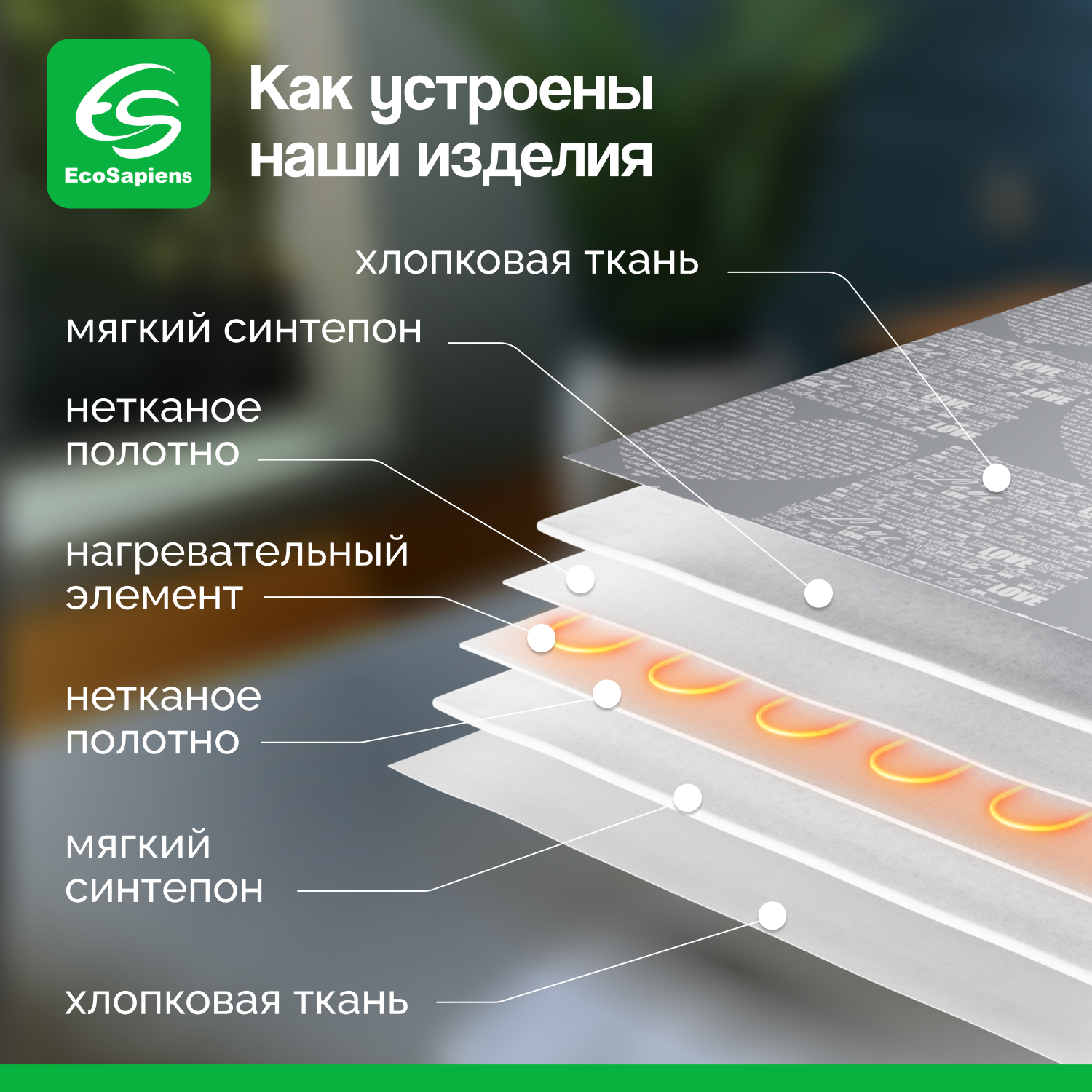 Электрическая грелка EcoSapiens Экогрейка с подогревом 30х40 см серая - фото 2