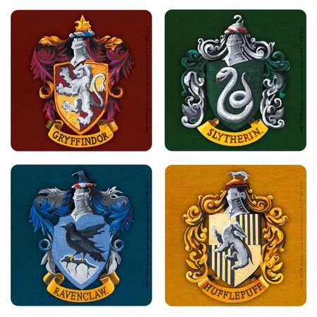 Подставки для стакана ABYStyle Harry Potter Houses Set 4 Coasters
