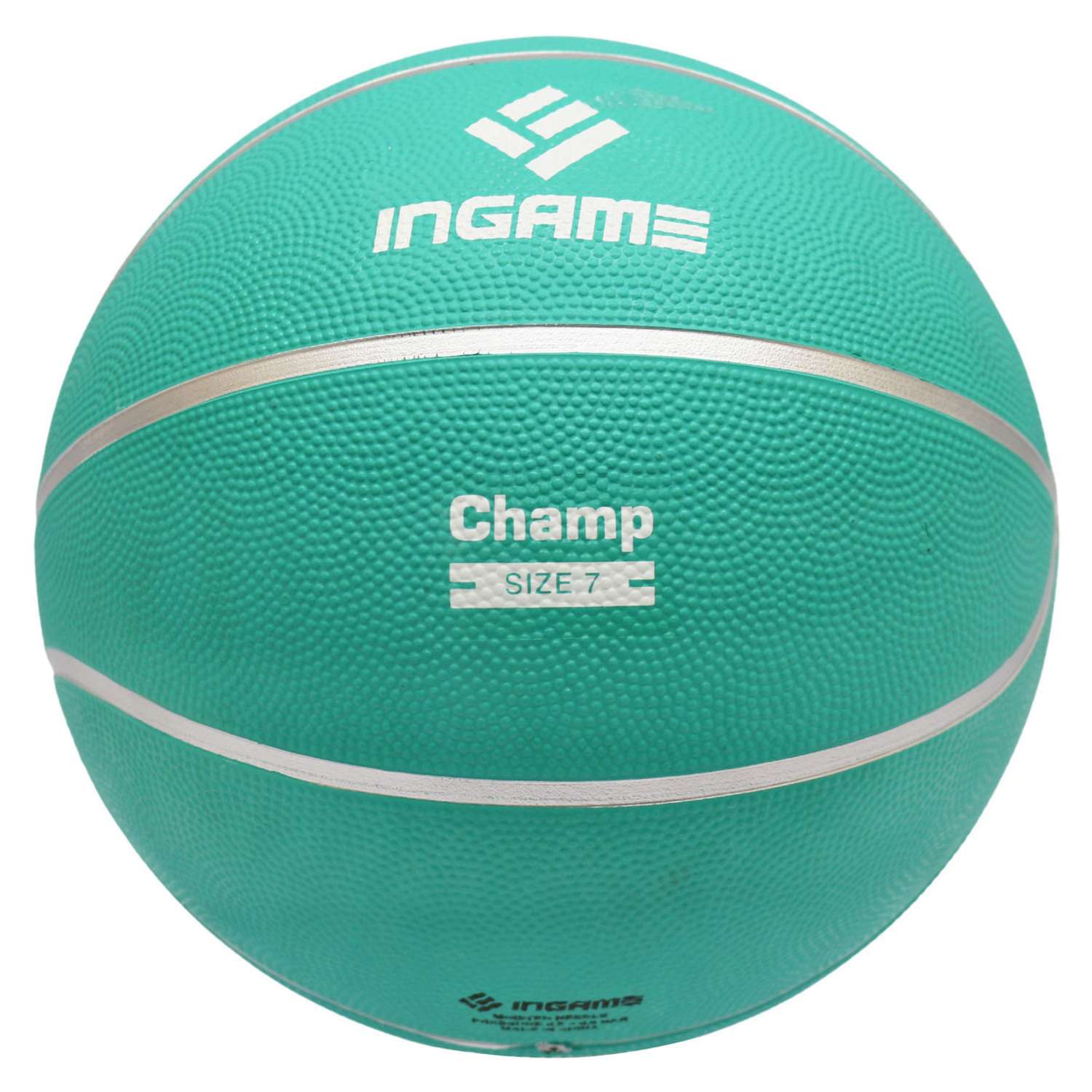 Мяч баскетбольный InGame CHAMP №7 бирюзовый - фото 2