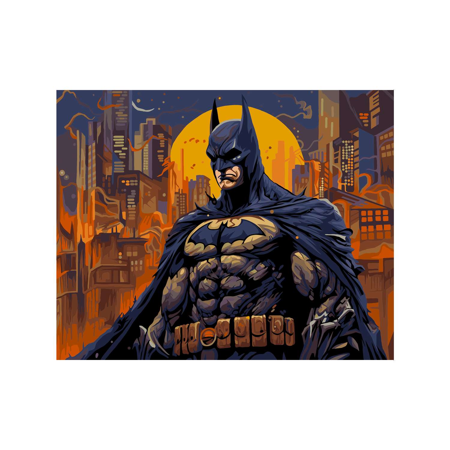 Картина по номерам Art sensation холст на подрамнике 40х50 см Бэтмен - фото 2