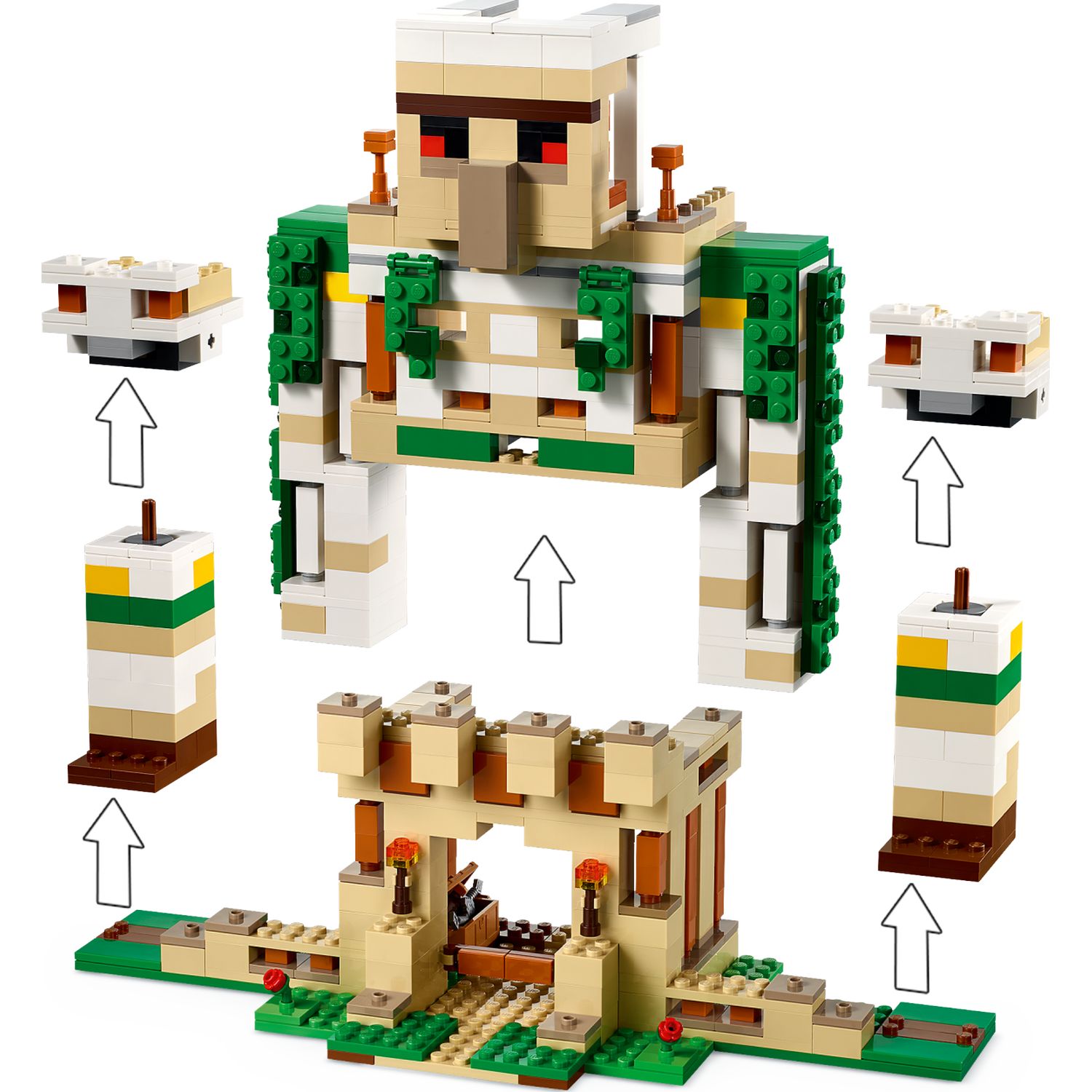 Конструктор LEGO Minecraft The Iron Golem Fortress 21250 - фото 4