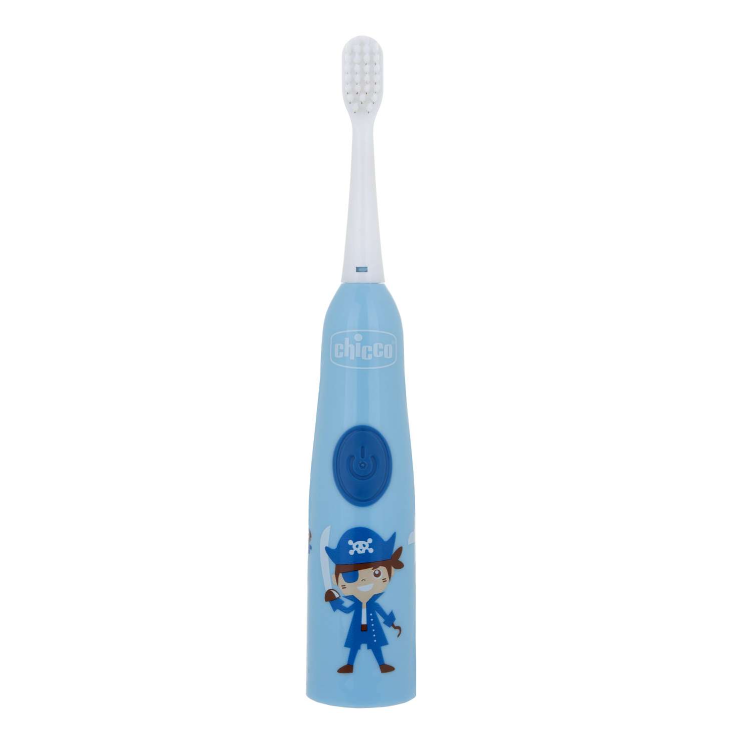 Электрическая зубная щетка Chicco для мальчика мягкие щетинки для детей от 3 лет сменная насадка в комплекте - фото 1