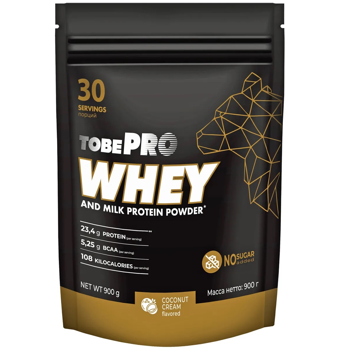 Сывороточный протеин Иван-поле TOBEPRO WHEY Кокосовый крем 900 г 30 порций - фото 1