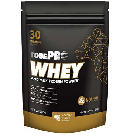 Сывороточный протеин Иван-поле TOBEPRO WHEY Кокосовый крем 900 г 30 порций