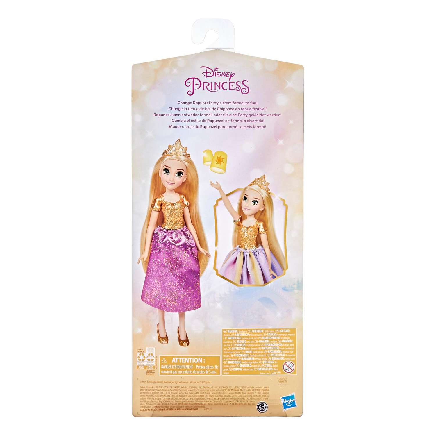 Кукла Disney Princess Hasbro Рапунцель F25105X0 F25105X0 - фото 3