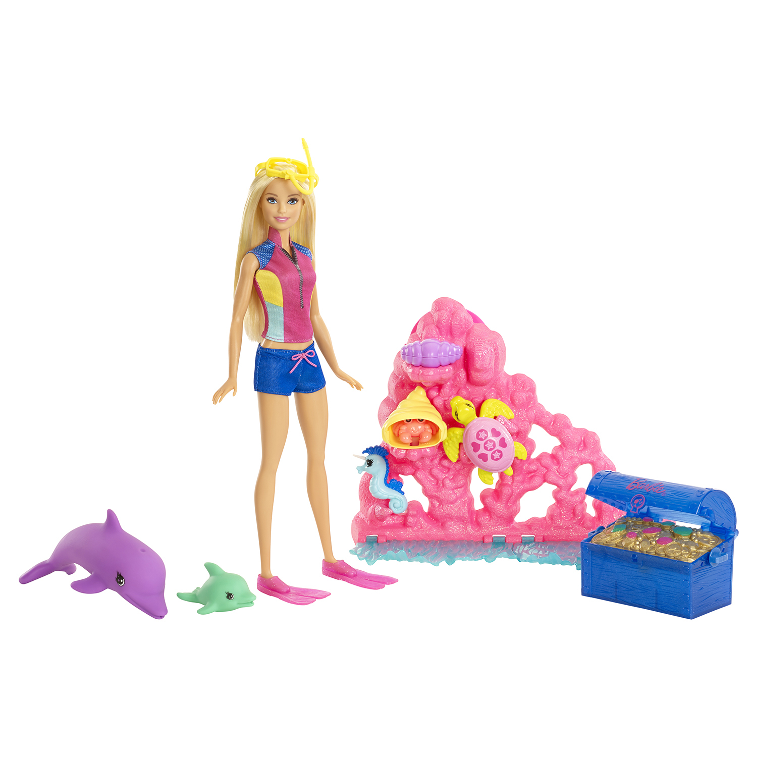 Игровой набор Barbie Морские приключения купить по цене 99 ₽ в  интернет-магазине Детский мир