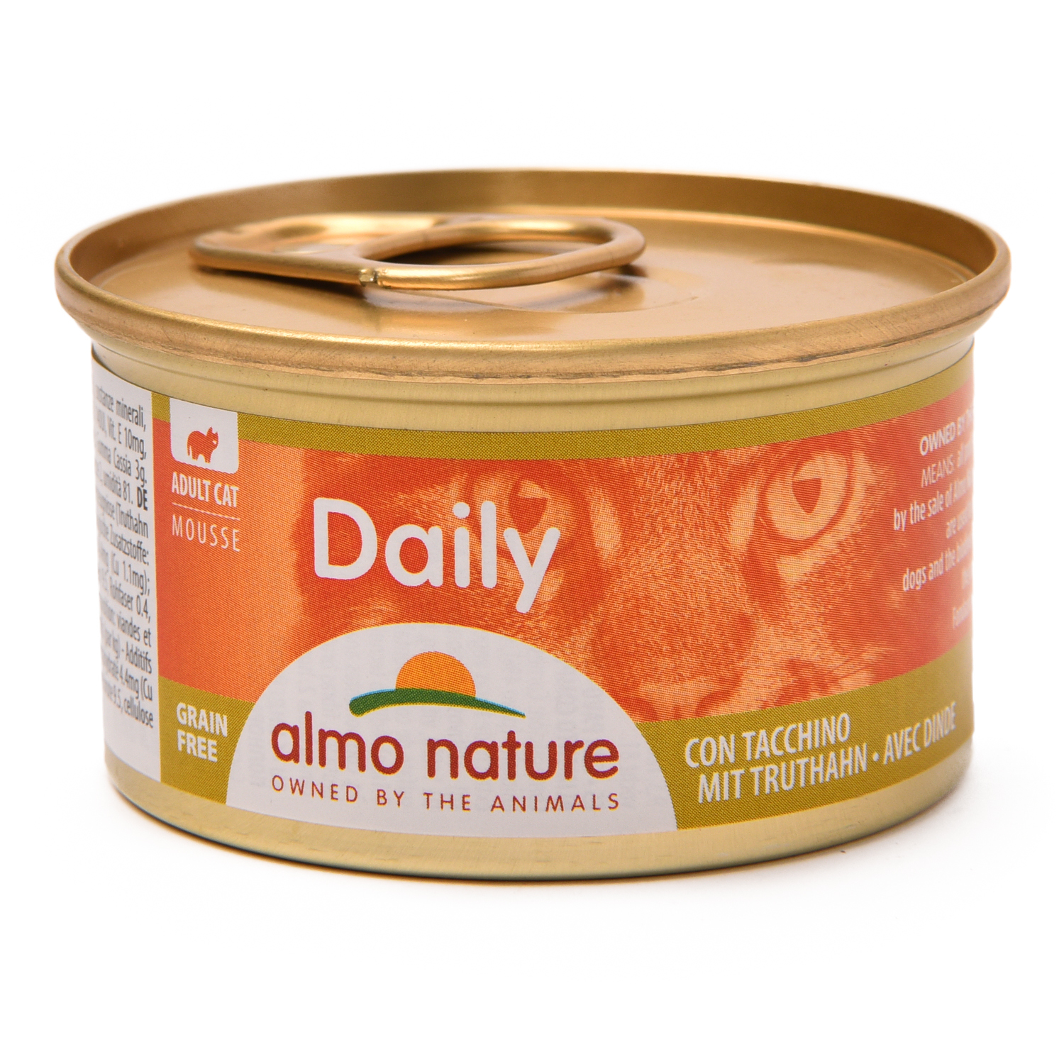 Корм влажный для кошек ALMO NATURE 85г Dailymenu индейка мусс - фото 1