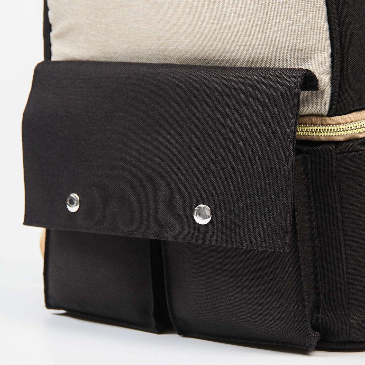 Сумка-рюкзак Sima-Land для хранения вещей малыша цвет черный/серый - фото 4