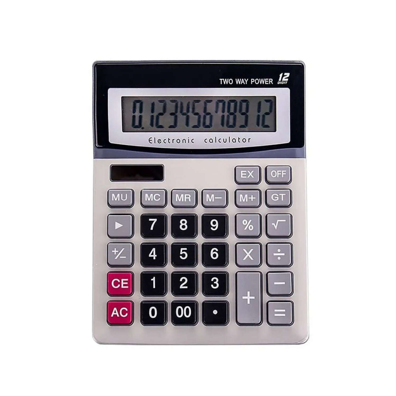 Калькулятор Rabizy настольный 12-разрядный с двойным питанием - фото 2