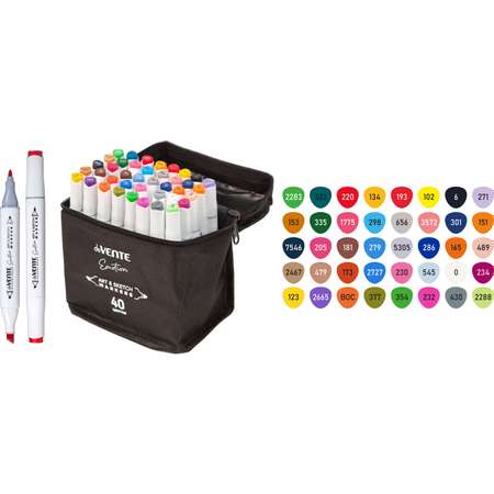 Набор маркеров deVENTE для скетчинга Emotion 40 цветов