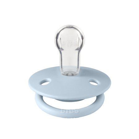 Соска-пустышка BIBS De Lux Silicone Baby Blue 0+ месяцев