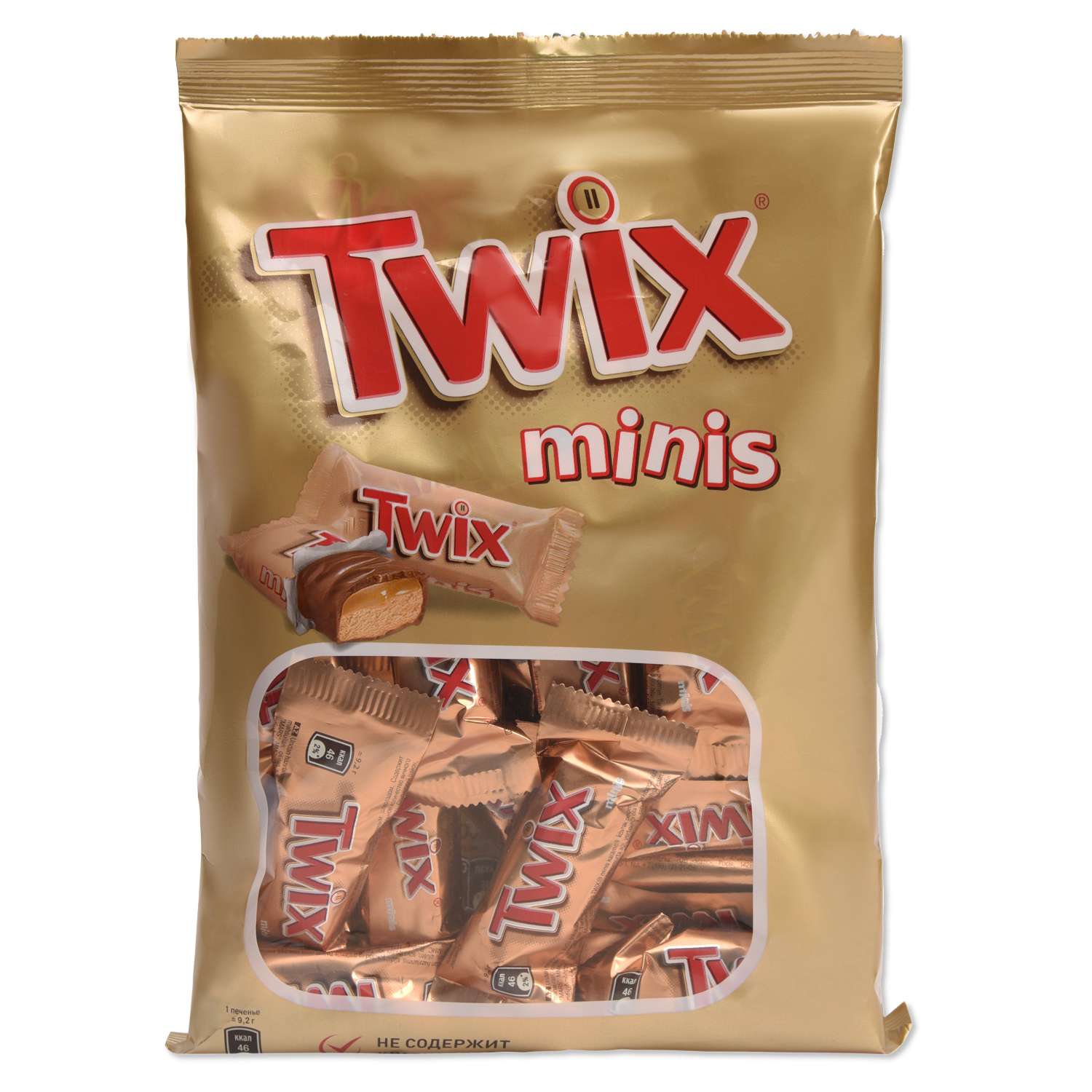 Батончик шоколадный TWIX Минис 184г - фото 1