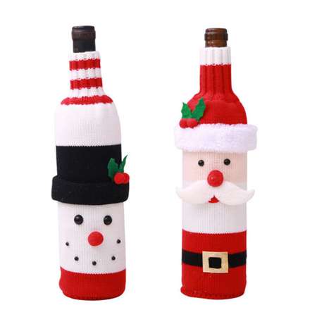 Набор новогодних чехлов ZDK Homium Merry Christmas 2шт для бутылок