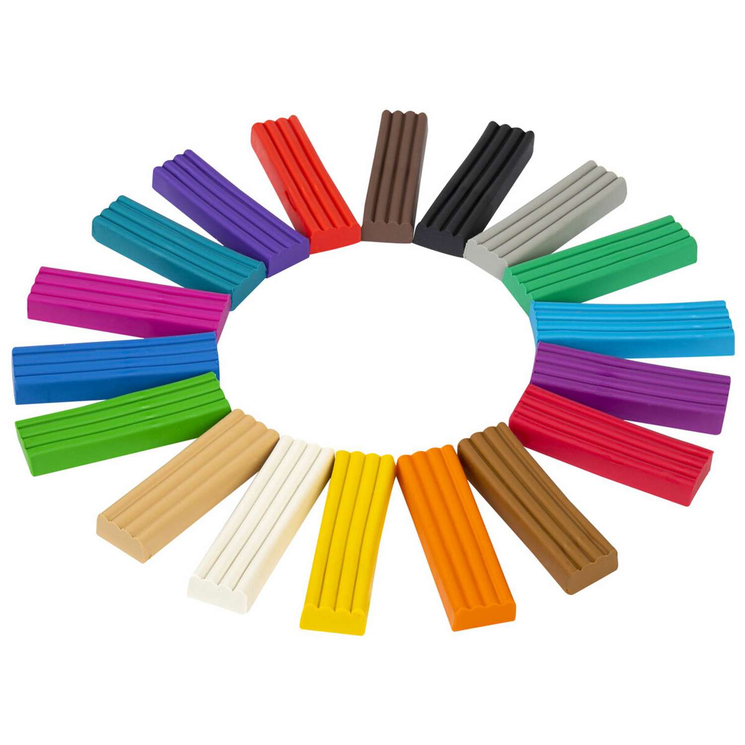 Пластилин классический Brauberg для лепки набор для детей 18 цветов - фото 3