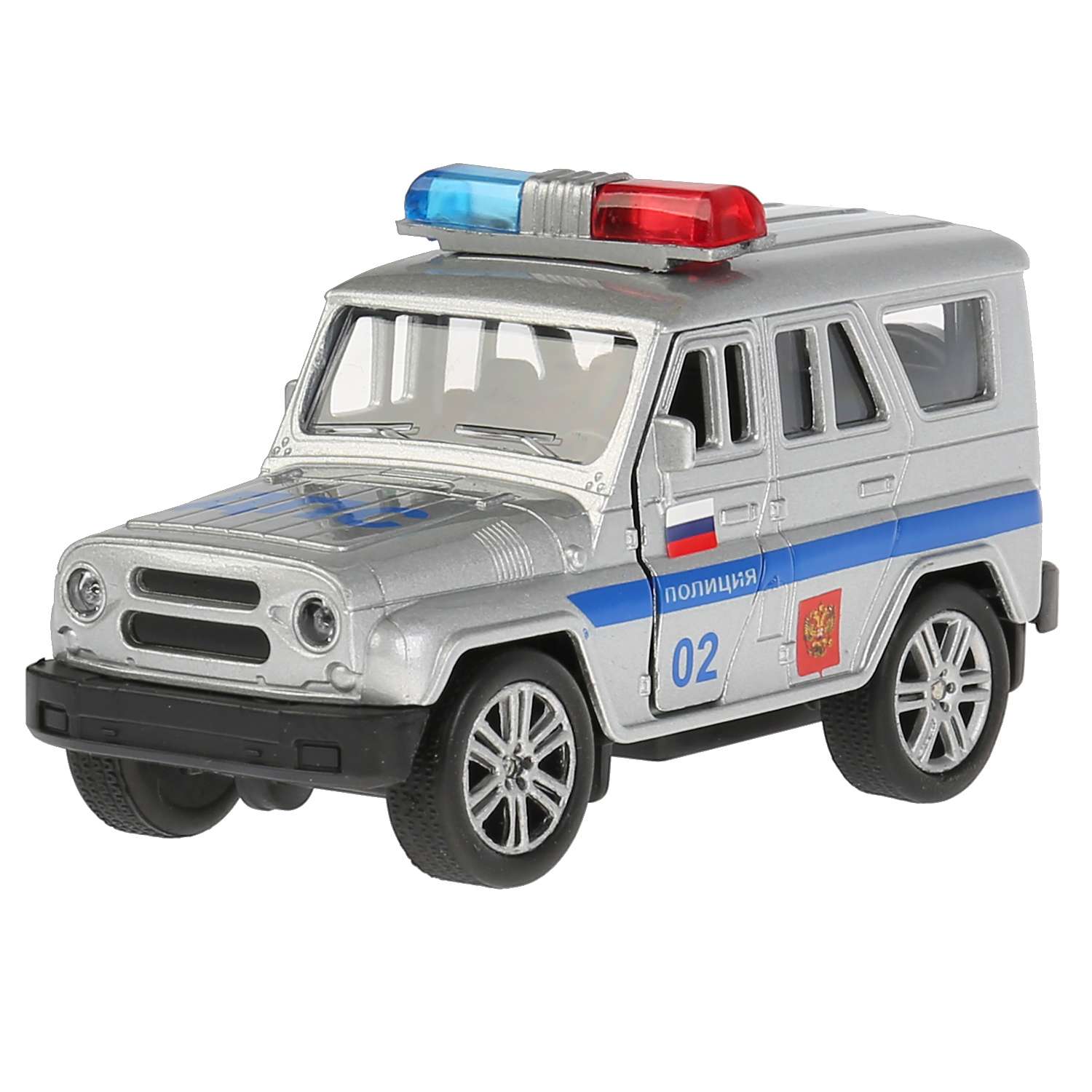 Машина Технопарк UAZ Hunter Полиция инерционная 240788 240788 - фото 1