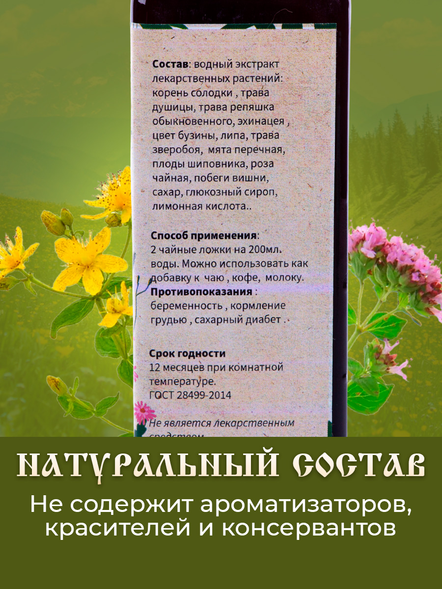 Сироп Монастырские травы От простуды купить по цене 552 ₽ в  интернет-магазине Детский мир