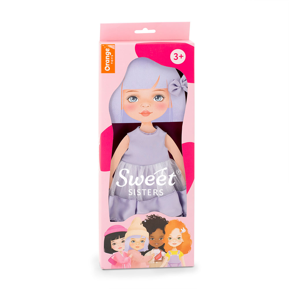 Набор одежды для кукол Orange Toys Sweet Sisters Фиолетовое платье Серия Вечерний шик S04 - фото 2