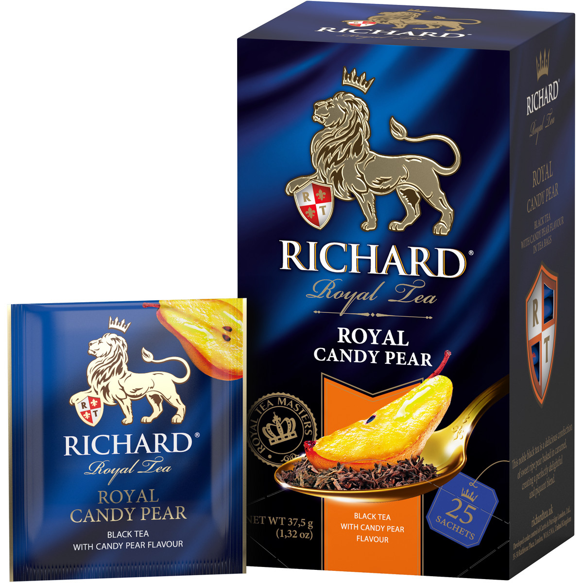 Чай черный Richard Royal Candy Pear со вкусом карамелизированной груши 25 пакетиков - фото 3