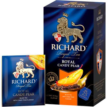 Чай черный Richard Royal Candy Pear со вкусом карамелизированной груши 25 пакетиков