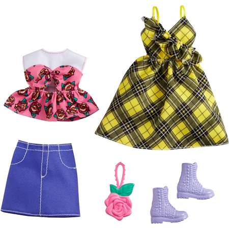 Одежда для куклы Barbie 2 комплекта+аксессуары 1 GRC83