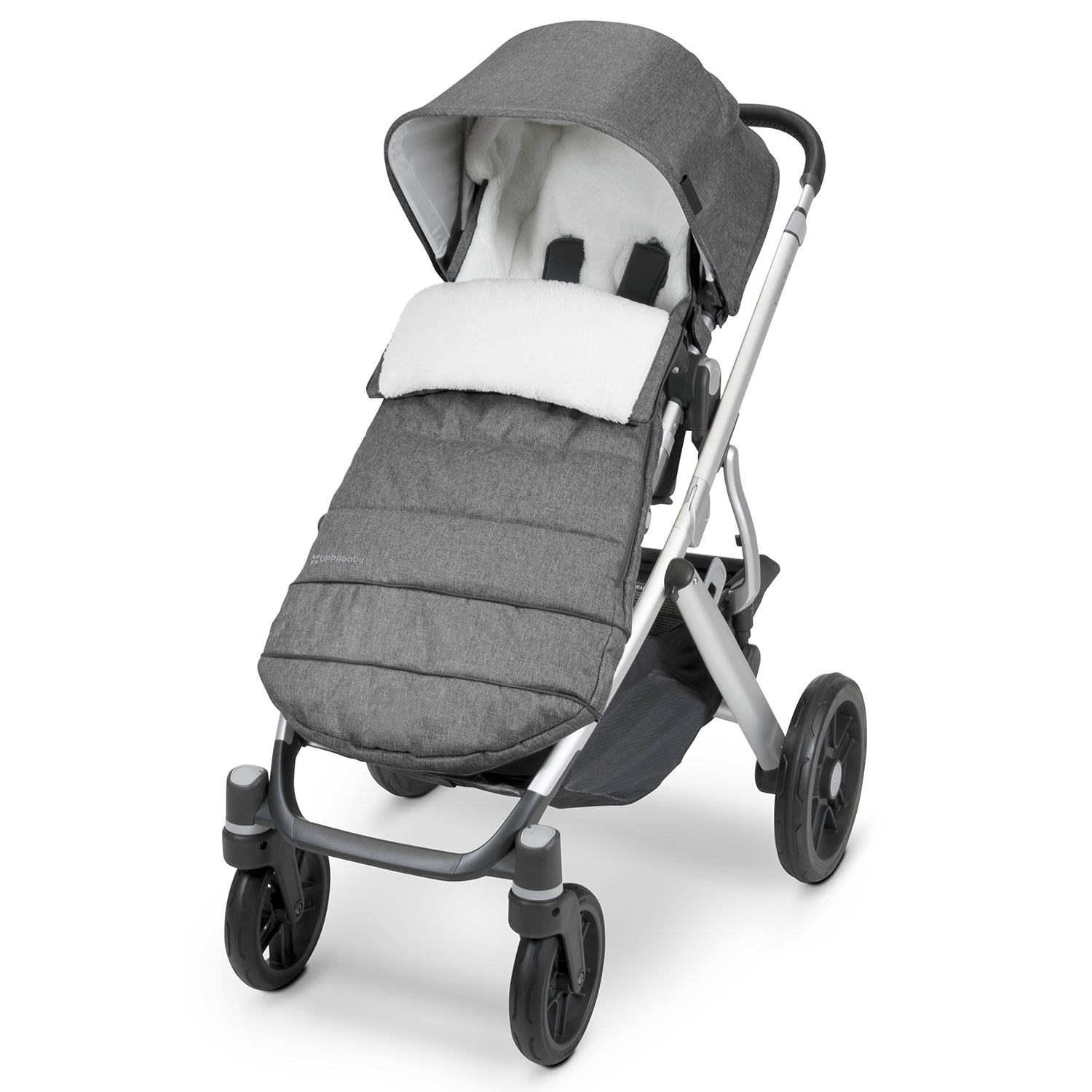 Чехол для коляски UPPAbaby утепленный Серый меланж - фото 8