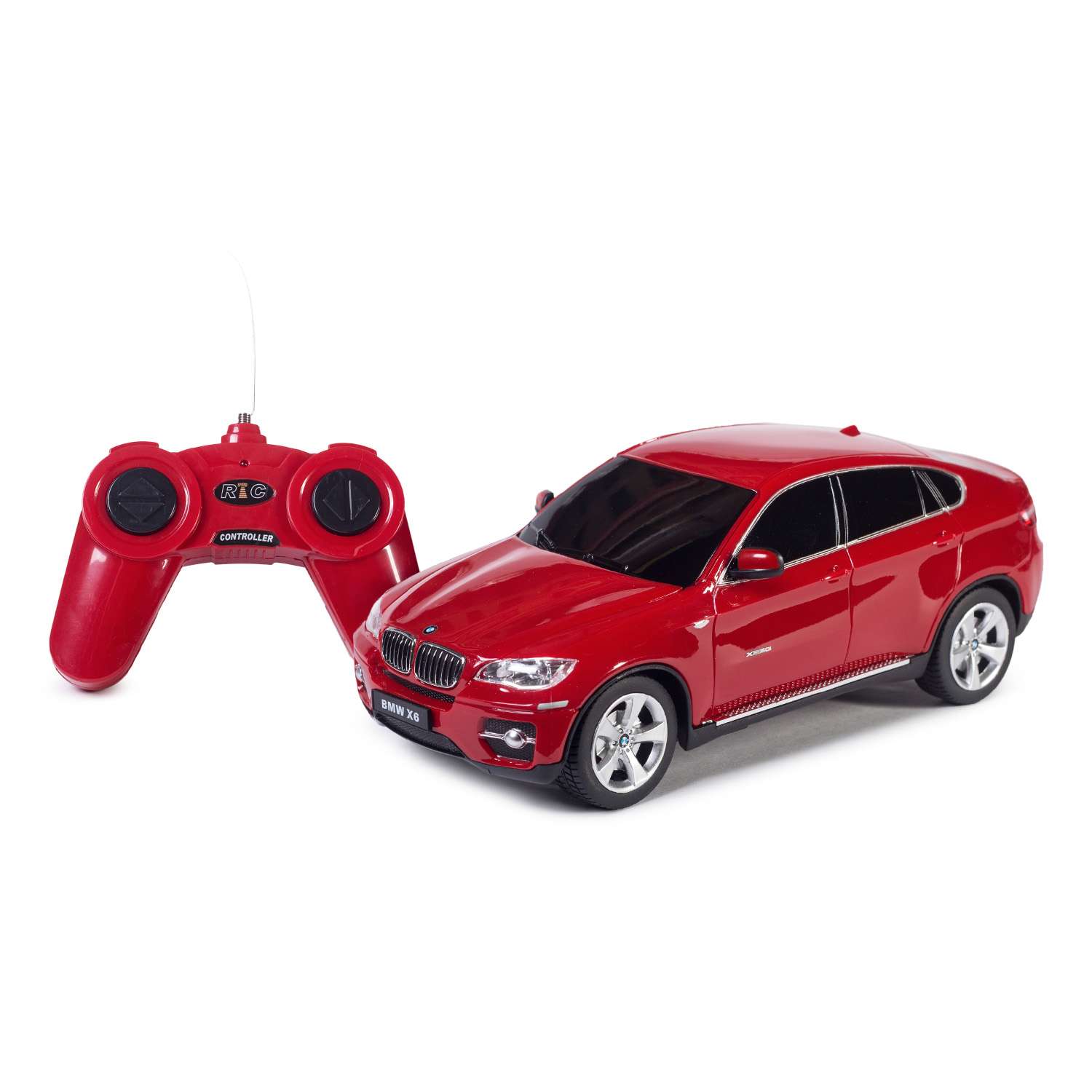 Машинка р/у Rastar BMW X6 1:24 красная - фото 1