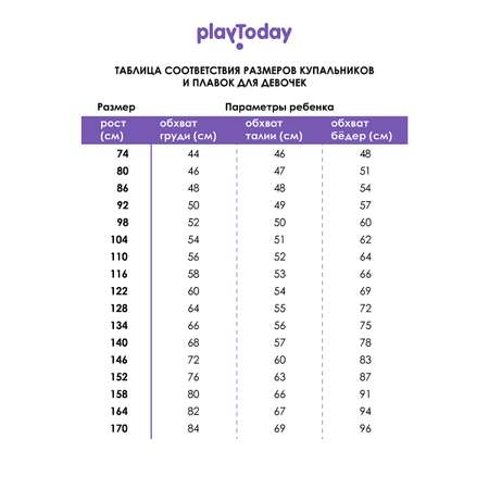 Купальник PlayToday