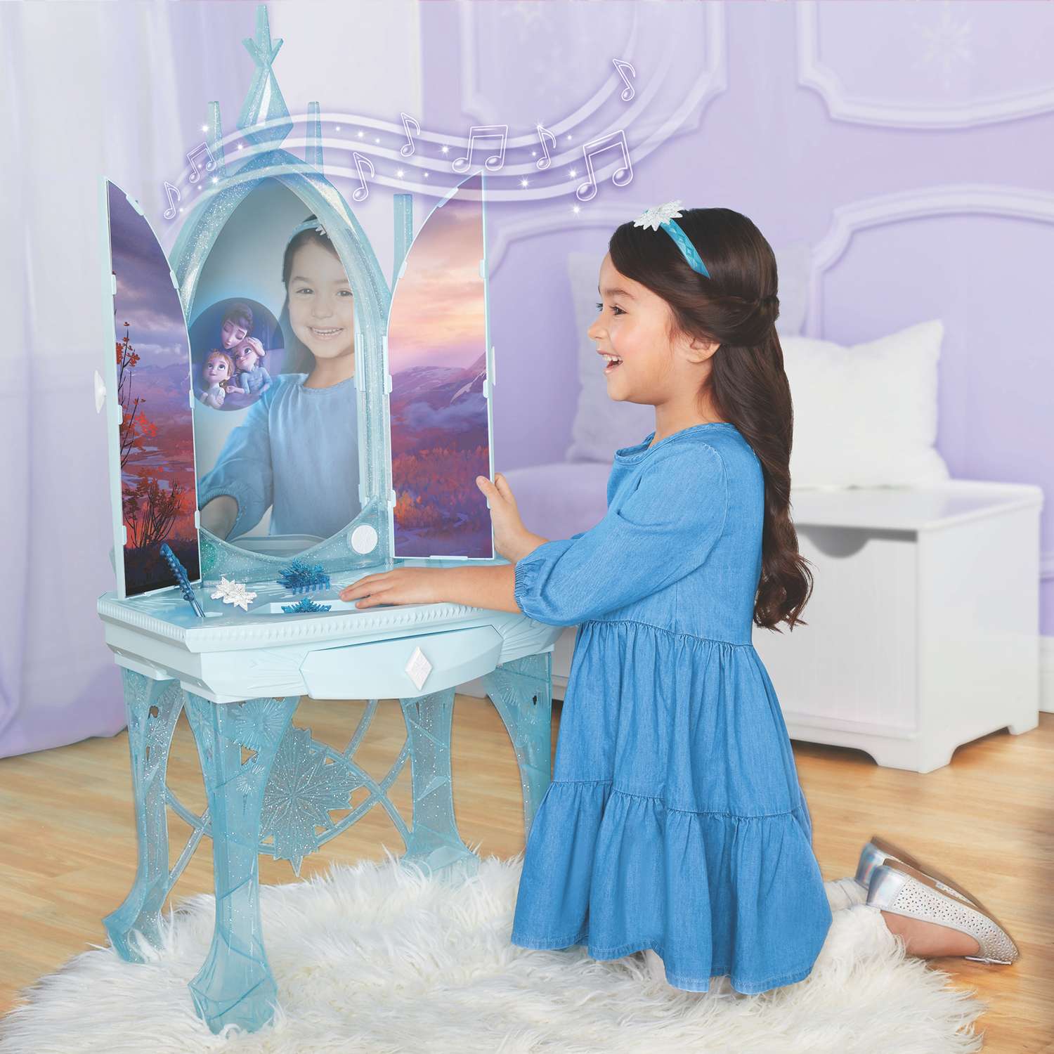 Мебель для куклы Disney Frozen Волшебный столик Эльзы Ледяной 212084 212084 - фото 8